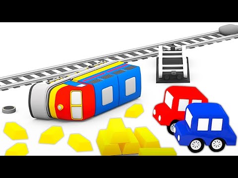 Die 4 kleinen Autos - Die Verfolgungsjagd - Lehrreicher Zeichentrick für kleine Kinder