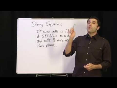 Algebra – Solving Equations (word problem)