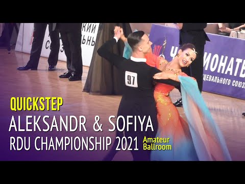Quickstep = Aleksandr Borisov & Sofiya Schipskaya = 2021 RDU Championship Amateur Ballroom