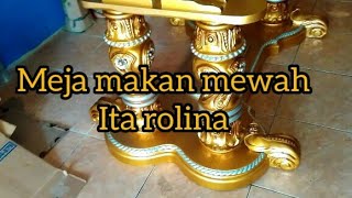 Luxury Meja makan mewah terbaru Ita Rolina #viral #mejamakan