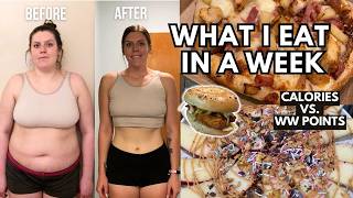 What I Eat In a Week | Comparing WeightWatchers POINTS to CALORIES & MACROS | Weight Loss Journey