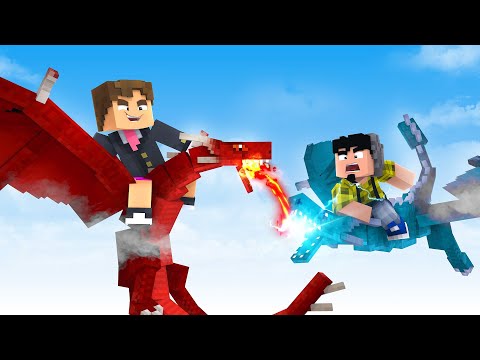 Minecraft: DRAGÃO DE FOGO Vs DRAGÃO DE GELO ( NOVA SÉRIE ) - COMO TREINAR SEU DRAGÃO 4