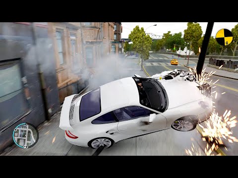 GTA 4 Crash Testing Real Car Mods Ep.61