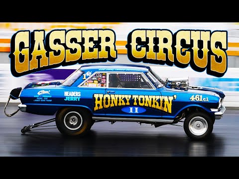 Gasser Circus | NSRA Hot Rod Drags 2022 | Santa Pod Raceway