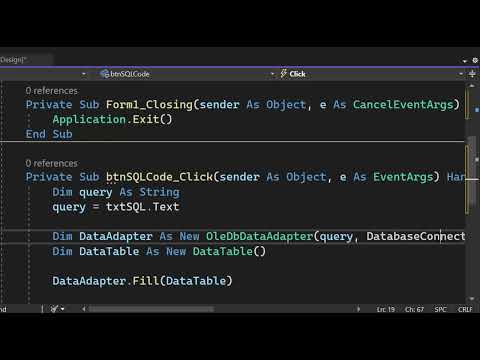 Sql Editor Built Using Vb Net