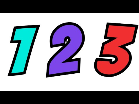 Învăță Numerele in Engleză - De la 1 la 10 - Numere pentru Copii