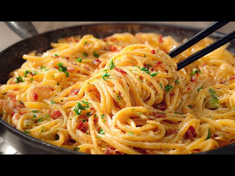 Unglaublich leckere Spaghetti in 10 Minuten! Ein einfaches und köstliches Pastarezept für das Abende