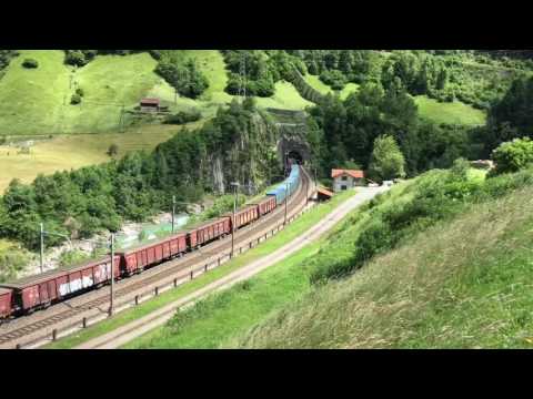 (HD) Trains On The Gotthard Route At The Stunning Location Of Wassen 27/6/16