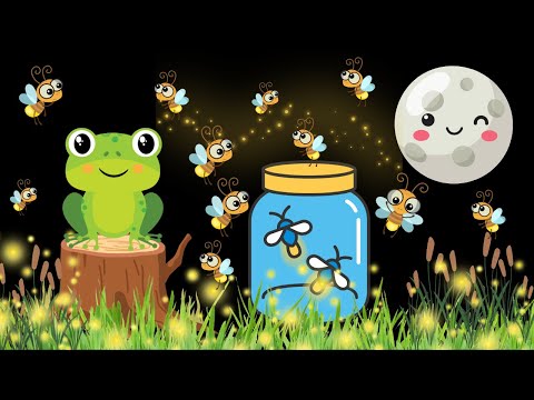 Frogs and Fireflies: A Magical Springtime Baby Sensory Video with High Contrast