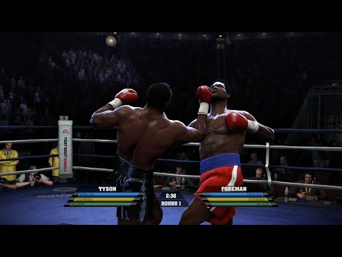Mike Tyson VS George Foreman (Highest Difficulty Fight Night Round 4 High Definition 60FPS)