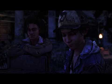 THE WALKING DEAD: The Final Season - Clem plays cards with the group