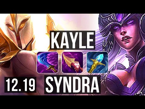 KAYLE vs SYNDRA (TOP) | 75% winrate, 11/4/9 | KR Master | 12.19