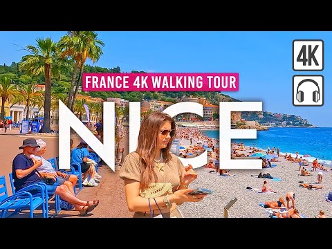 NICE, France 4K Walking Tour - Captions & Immersive Sound [4K Ultra HD/60fps]