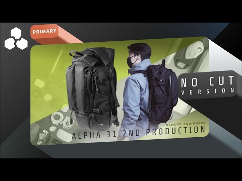 "No Cut Ver" REMOTE EQUIPMENT ALPHA 31 2ND / Innovative and Highly Functional Urban Backpack