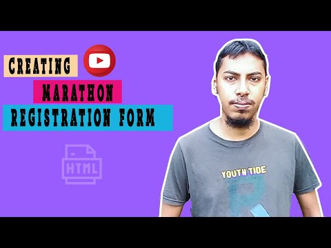 Create a Marathon Registration form by HTML