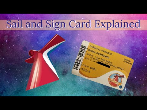 Carnival Sail and Sign Cards Explained