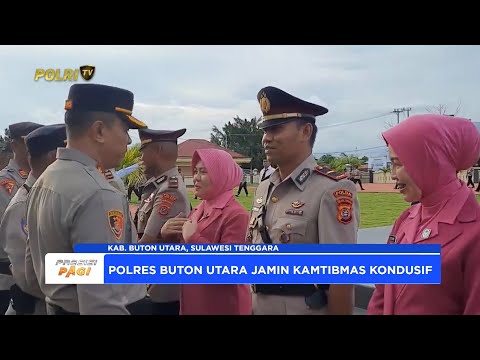 KAPOLRES BUTON UTARA GELAR UPACARA SERAH TERIMA JABATAN