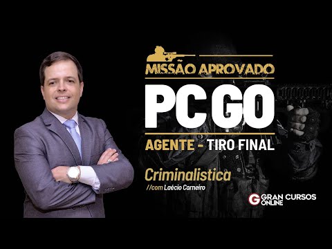 Concurso PC GO Agente - Missão Aprovado: Tiro Final  | Criminalística com Laécio Carneiro