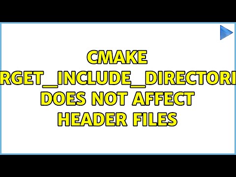 CMake target_include_directories does not affect header files