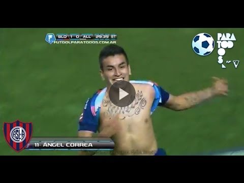 Gol de Correa. San Lorenzo 2 All Boys 0. Fecha 12. Torneo Inicial 2013