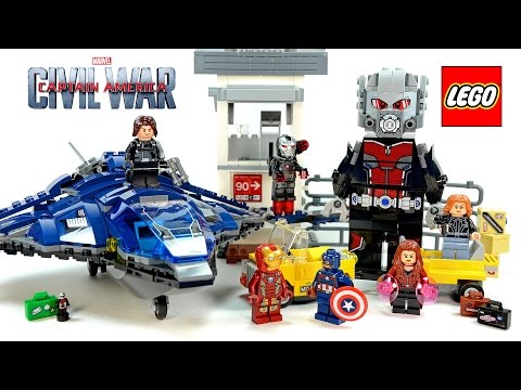Vidéo LEGO Marvel 76051 : Le combat des super héros à l'aéroport