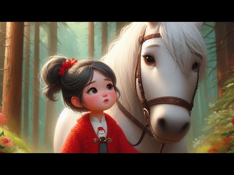 La petite fille et le cheval blanc