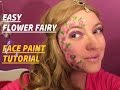 Easy Flower Fairy Face Paint Tutorial 