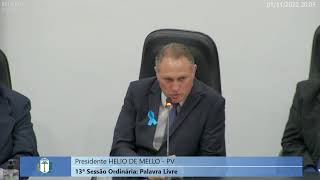 Sessão da Câmara de Vereadores Irati 01/11/2022