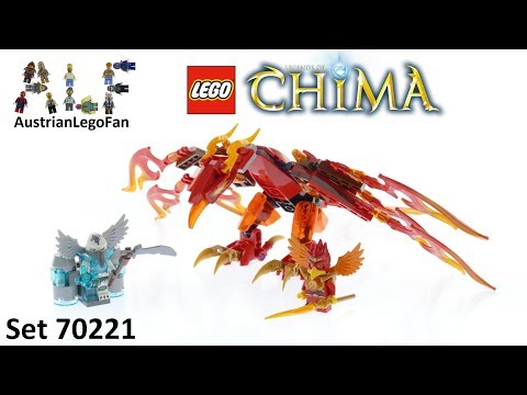 Vidéo LEGO Chima 70221 : L'ultime Phoenix de feu