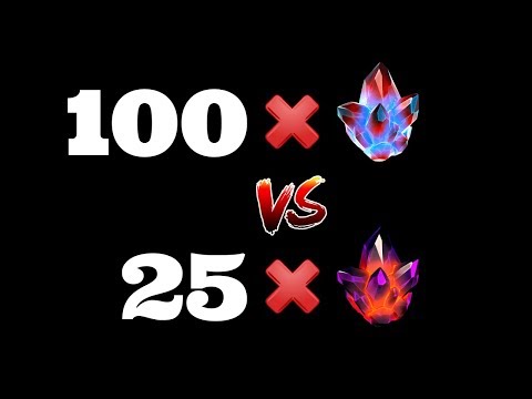 25 MAP 6 VS. 100 MAP 5 CRYSTALS