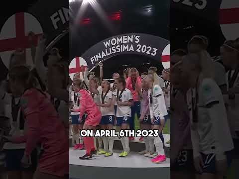 🏆First ever Women's Finalissima title winners🏆#football #messi #ronaldo #england #shorts