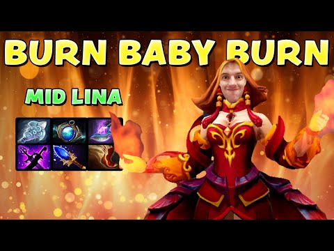 SPELLCASTER LINA IS ABSURD | MID LINA