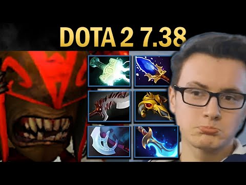 Bloodseeker Gameplay Miracle with Mjolnir and Manta - Dota 2 7.38