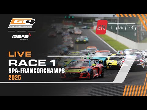 LIVE I Race 1 I Spa I GT4 European Series pwd by RAFA Racing Club 2025 (English)