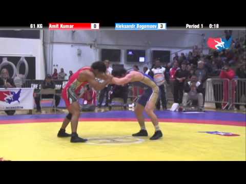 61 KG Finals - Amit Kumar (India) vs Aleksandr Bogomoev (Russia)