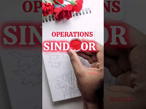 Operation sindoor explain by drawing 🇮🇳 #art #drawing #painting #operationsindoor