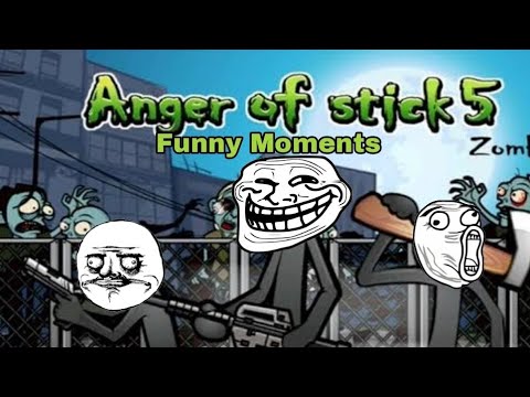 Anger Of Stick 5:Zombie Funny Moments | MasterFunnyEdits | AOS 5 |