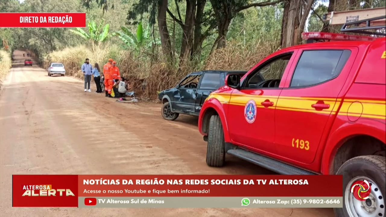Jovens ficam feridos após acidente na zona rural de Andradas
