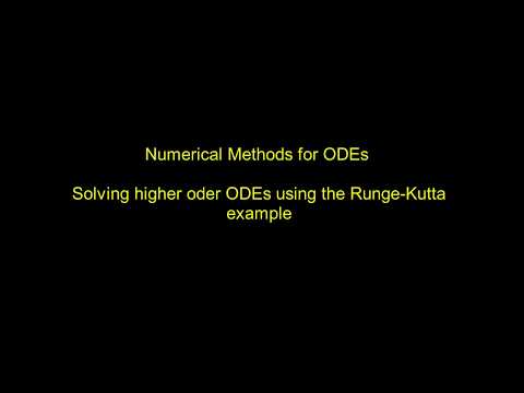Numerical methods for ODEs - Runge-Kutta for Higher order ODES - example