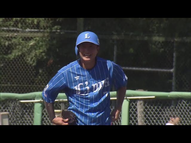 【ファーム】叩きつける打球で内野を破る!! ライオンズ・金子侑司の同点タイムリーヒット!!  2023年8月24日 埼玉西武ライオンズ 対 北海道日本ハムファイターズ