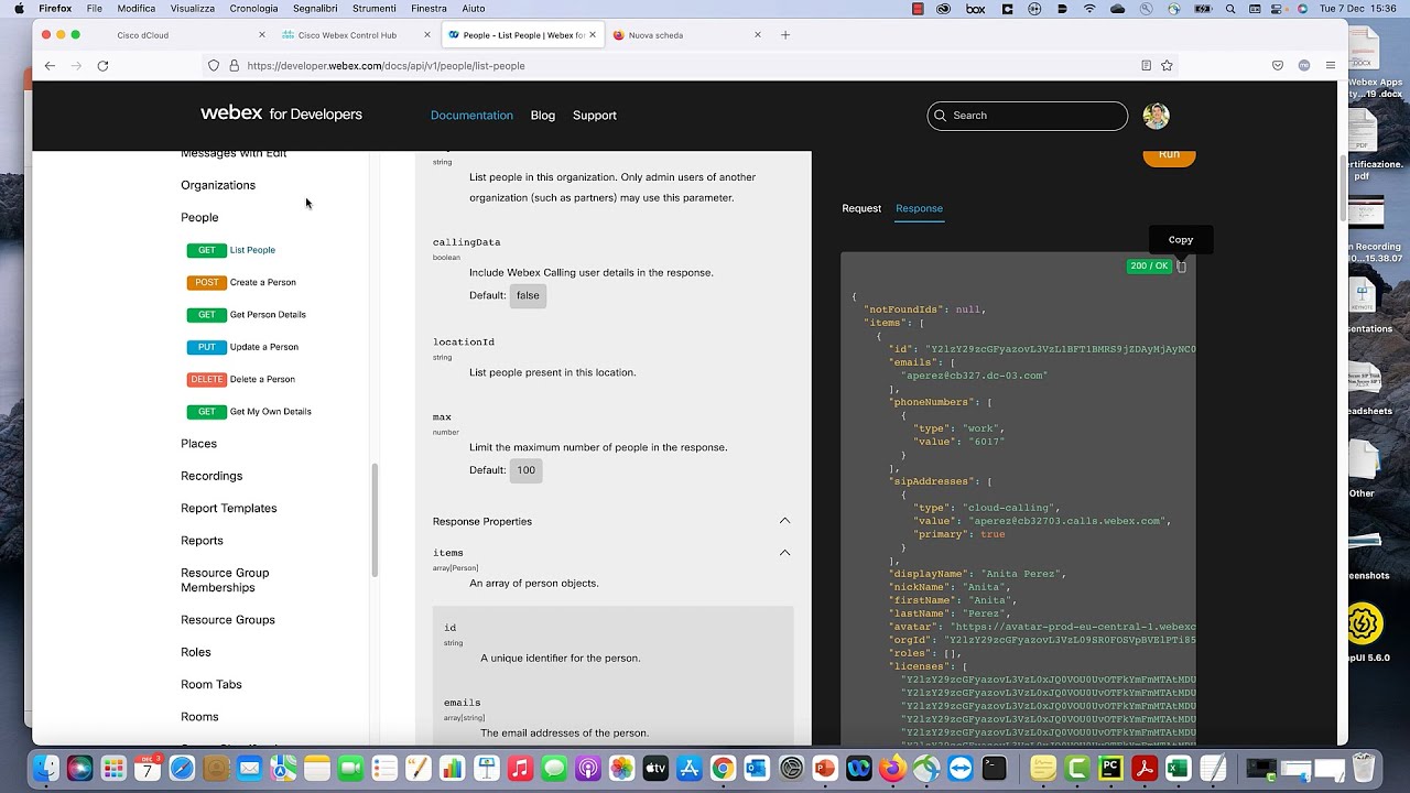 Webex API: Coding for non-coders