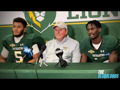 Southeastern Louisiana Postgame Press Conference After FCS Playoffs Win Over Idaho | The Bluebloods