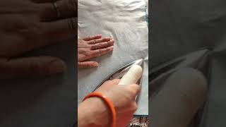 How to attach fusion paper on fabric