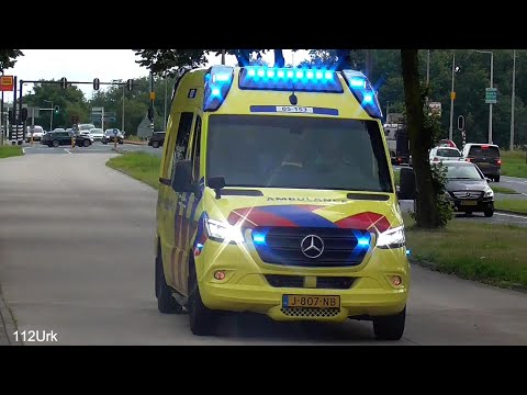 2 X Ambulance Met spoed vanaf een ongeval in Almelo naar het ziekenhuis in Enschede en meer!