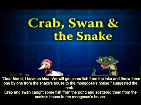 Story For Kids - Crab, Swan And The Snake - JinJin TV
