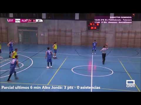 Alex Jorda - Afanion CB ALMANSA (Ascenso LEB PLATA 17-18). Resumen partido Estudio CD
