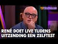 René doet live tijdens uitzending een zelftest | VI VANDAAG