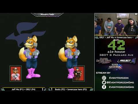 Construct 115  - Jeff Wa + ORLY vs Books + lowecase hero -  Melee Doubles WF