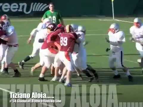 Tiziano Aloia Offensive Line Gladiatori Roma #54