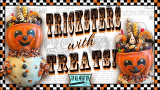 Whimsical Halloween Candy Head Jack / Tricksters with Treats Collab!